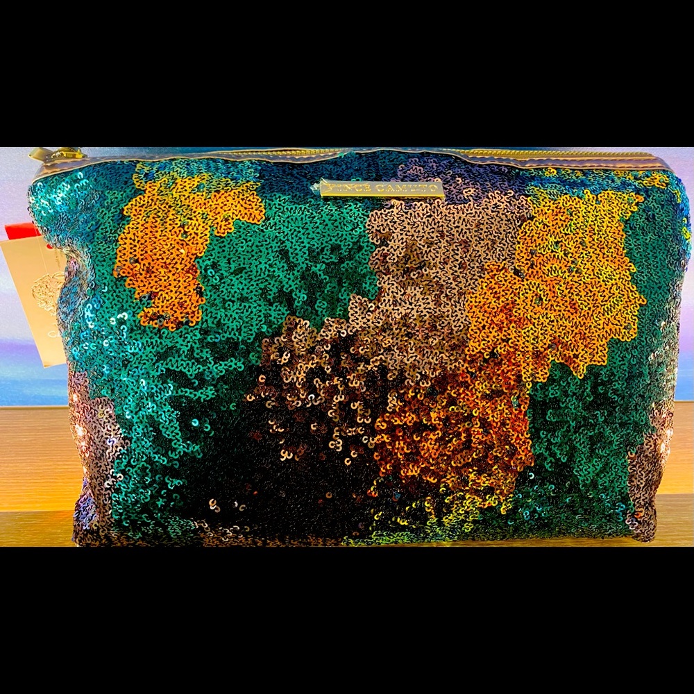 Sequin Multi Colored Clutch/Travel Case